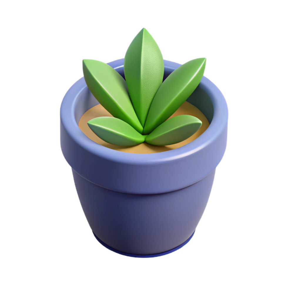 passionate enchanting Isometric plant pot with clean lines and geometric shapes with Scalable Design. original png