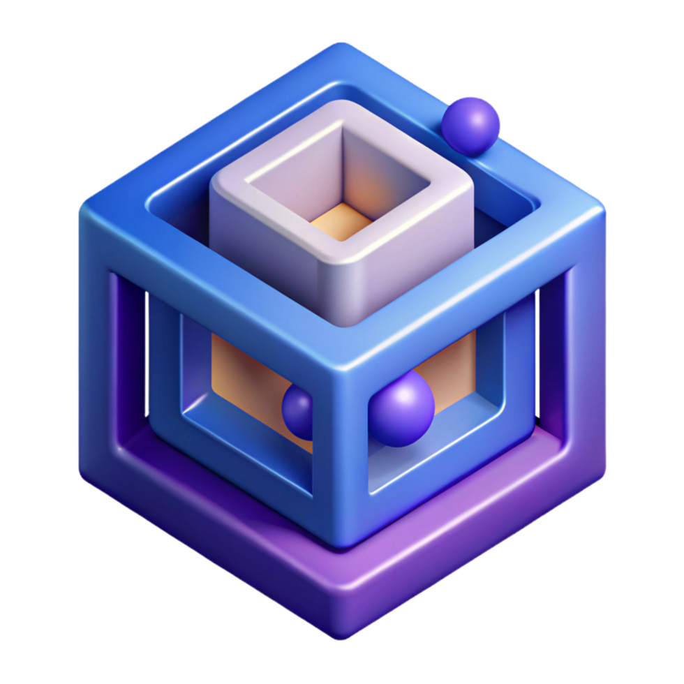 remarkable avant-garde Isometric abstract shapes with crisp edges and geometric patterns with Scalable Design. elite png