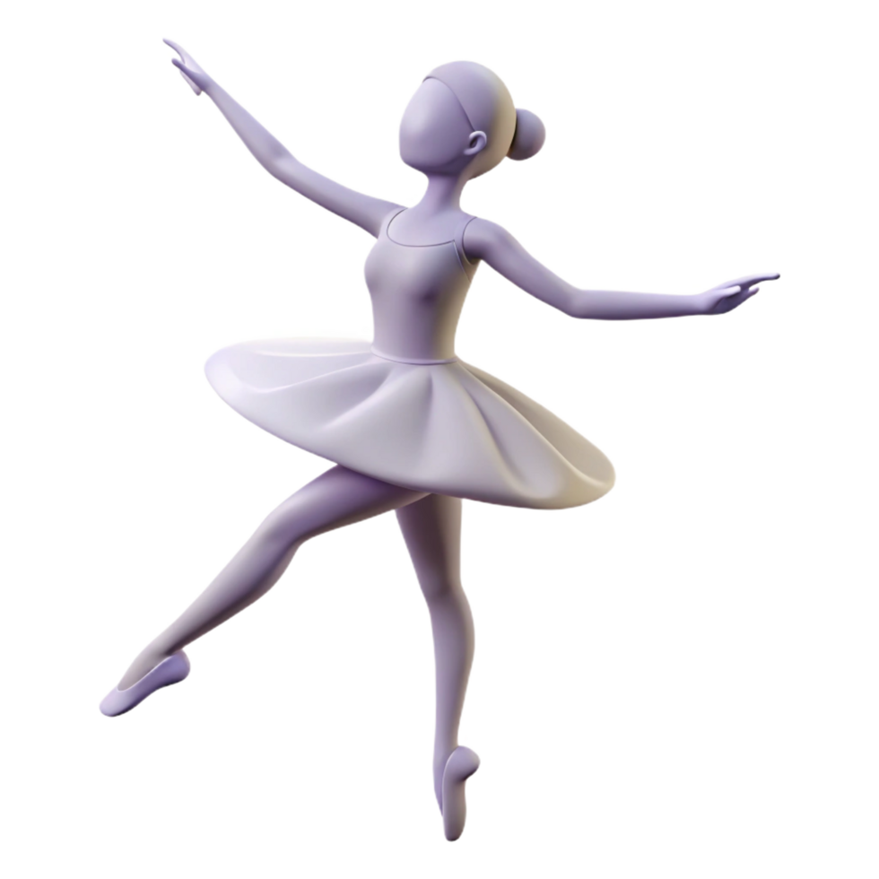 radiant romantic vintage Silhouette of a dancing ballerina. Scalable, crisp edges, flat color with Scalable Design. museum quality png