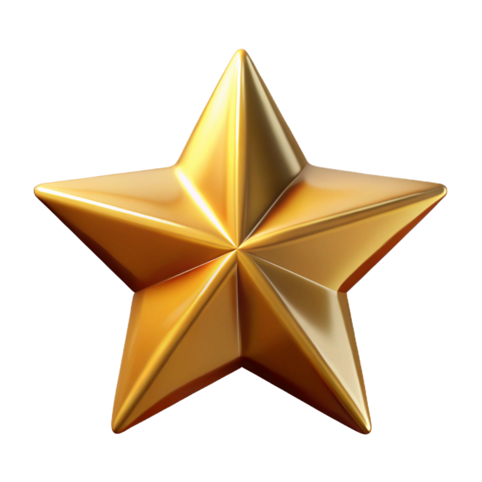 distinguished victorian Crisp edges star with five points. Gold, symmetrical design with Scalable Design. gallery standard png