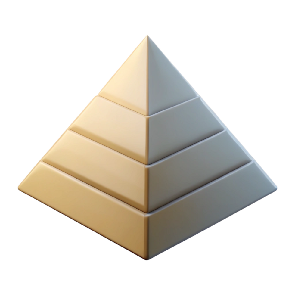 pristine vintage Geometric silhouette of a pyramid. Clean lines, minimal, flat color with Scalable Design. impeccable png