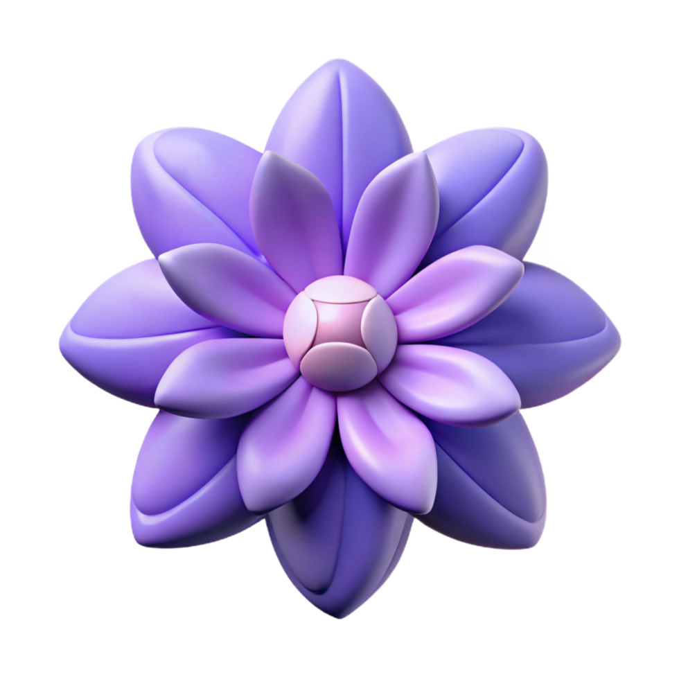 fascinating art deco Stylized flower with clean lines and solid color. Minimal, with Scalable Design. ultra HD png
