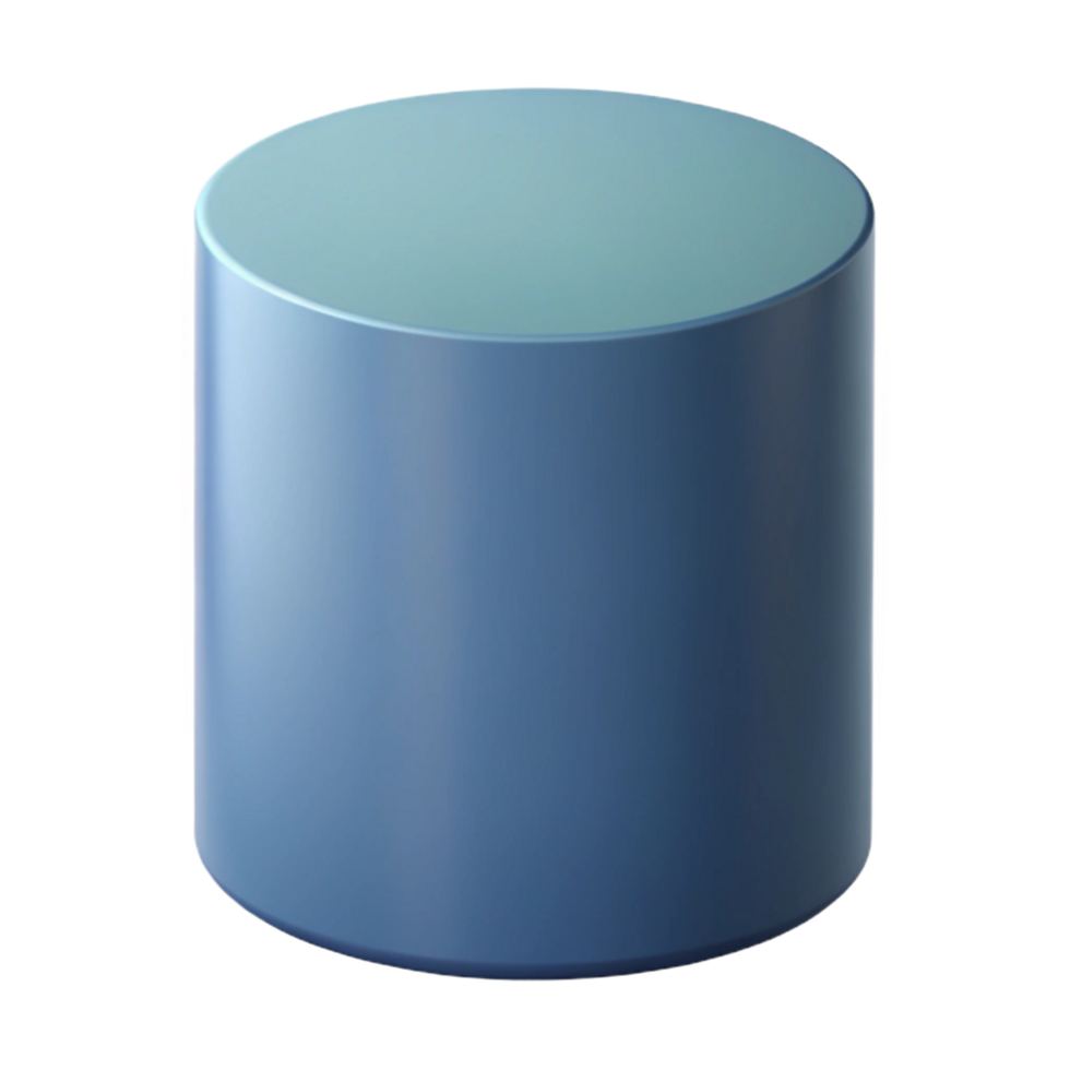 wonderful inspired Geometric silhouette of a cylinder. Clean lines, minimal, flat color with Scalable Design. png