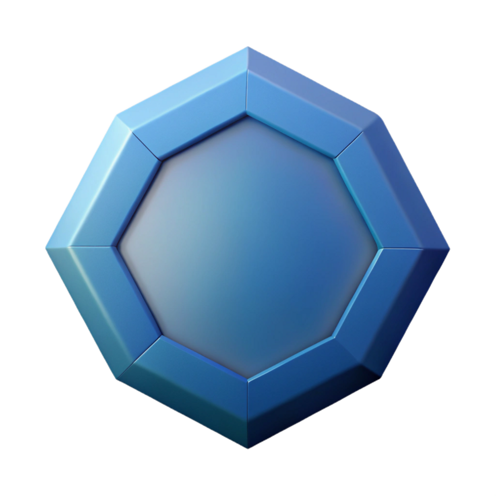 fascinating passionate abstract Geometric silhouette of an octagon. Clean lines, minimal, flat color with Scalable Design. museum quality png