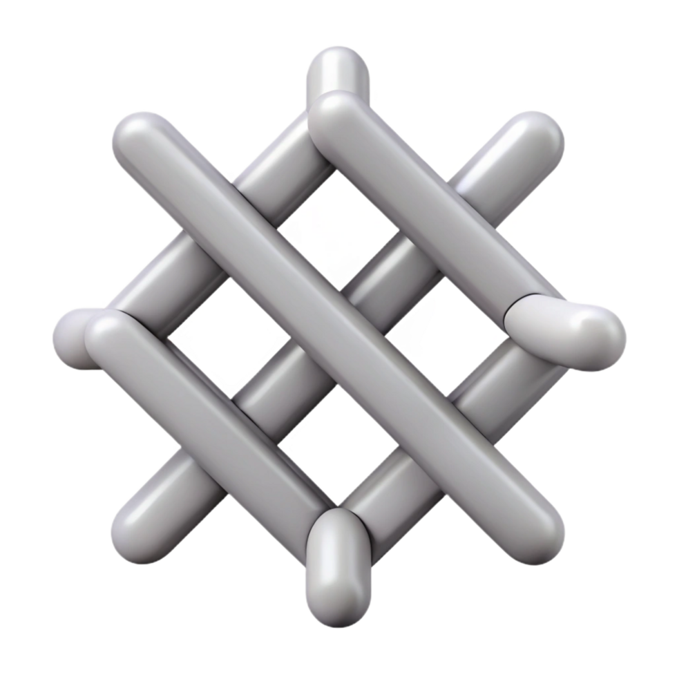 pristine modern Symmetrical design with intersecting lines. Minimal, with Scalable Design. 4K png