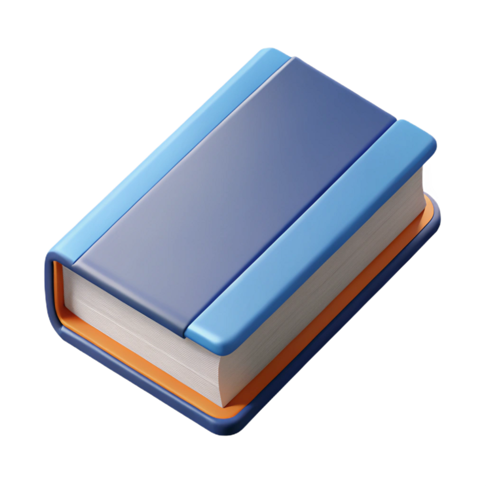 vibrant inspired Flat color, geometric representation of a book. Crisp edges, with Scalable Design. png