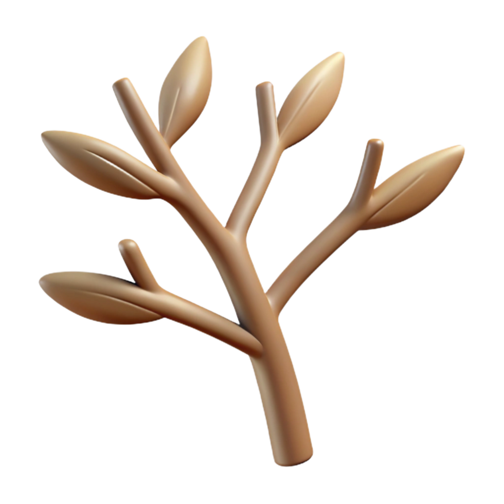 immaculate rustic Silhouette of a tree branch. Clean lines, minimal, flat color with Scalable Design. 8K png