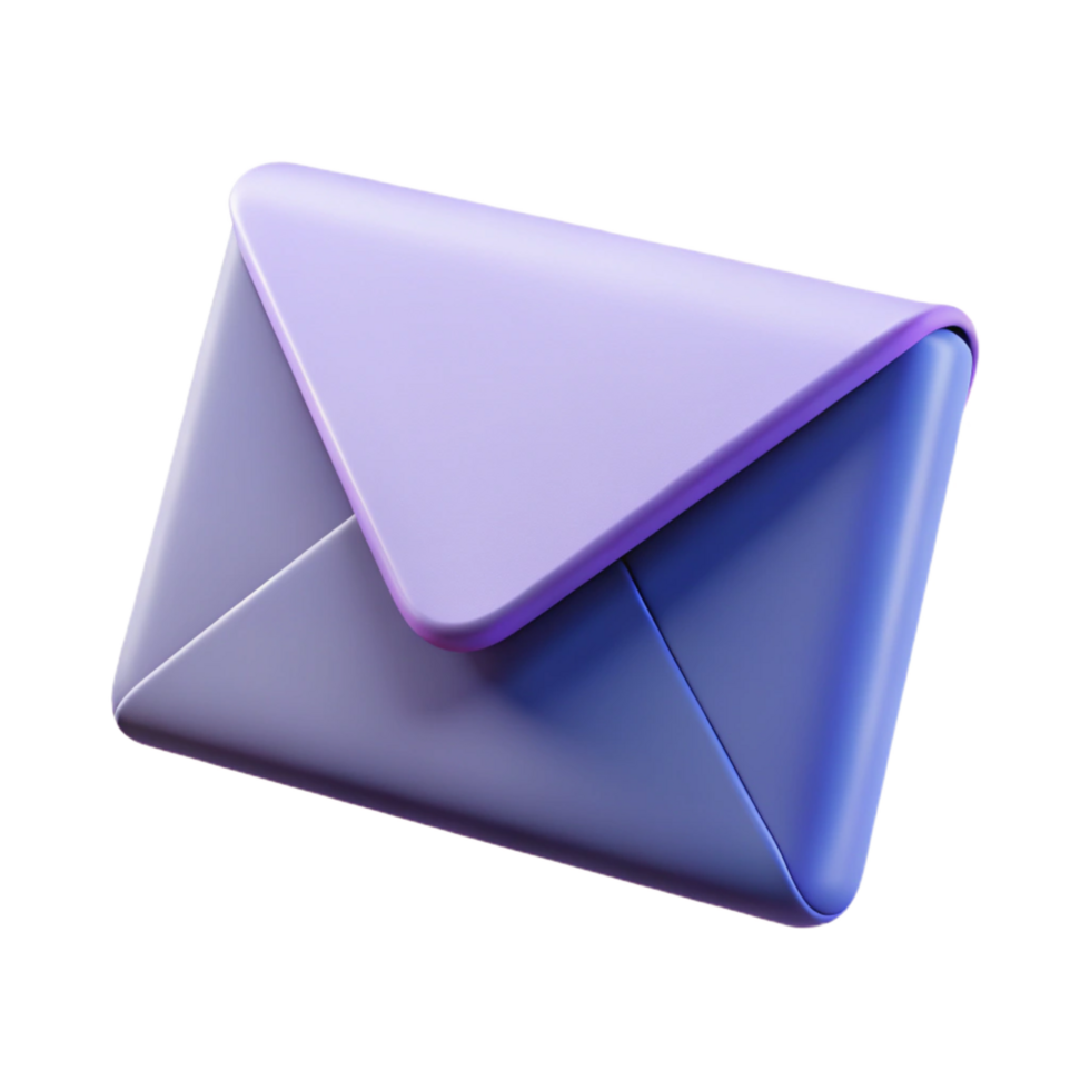 majestic playful avant-garde Stylized envelope with clean lines and solid color. Minimal, with Scalable Design. detailed png