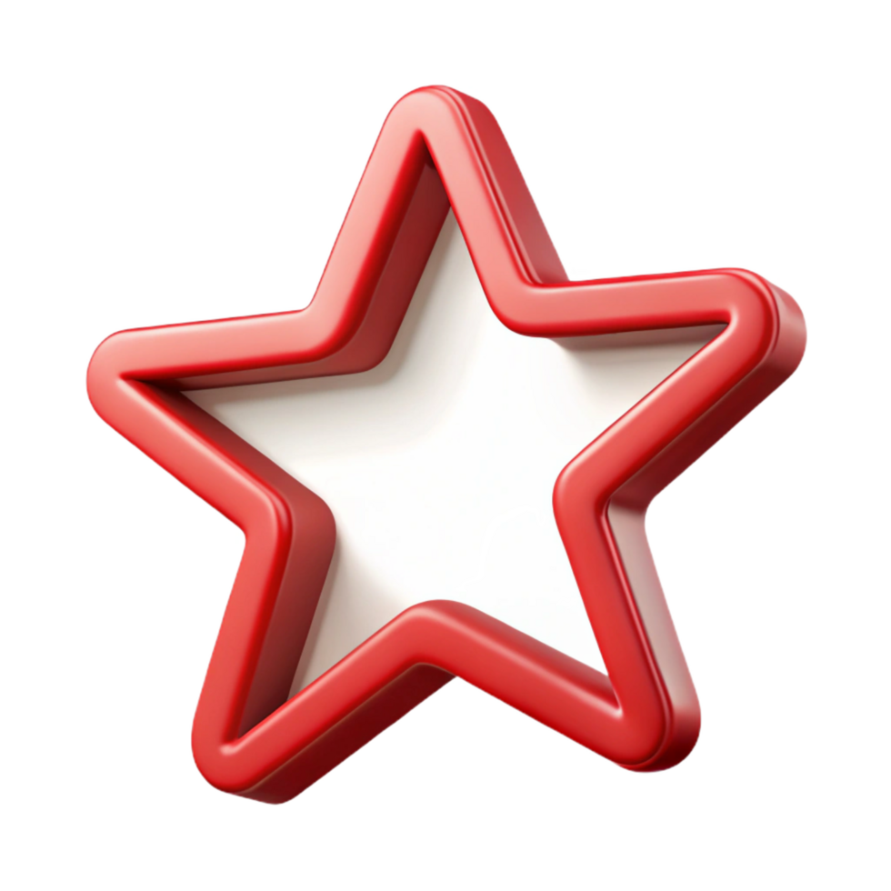 fascinating distinguished Single weight stroke outline of a stylized star. Crisp edges, minimal design with Scalable Design. png