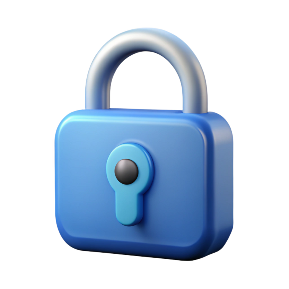 vibrant notable Crisp edges defining a simple lock icon. Minimal, flat color with Scalable Design. png