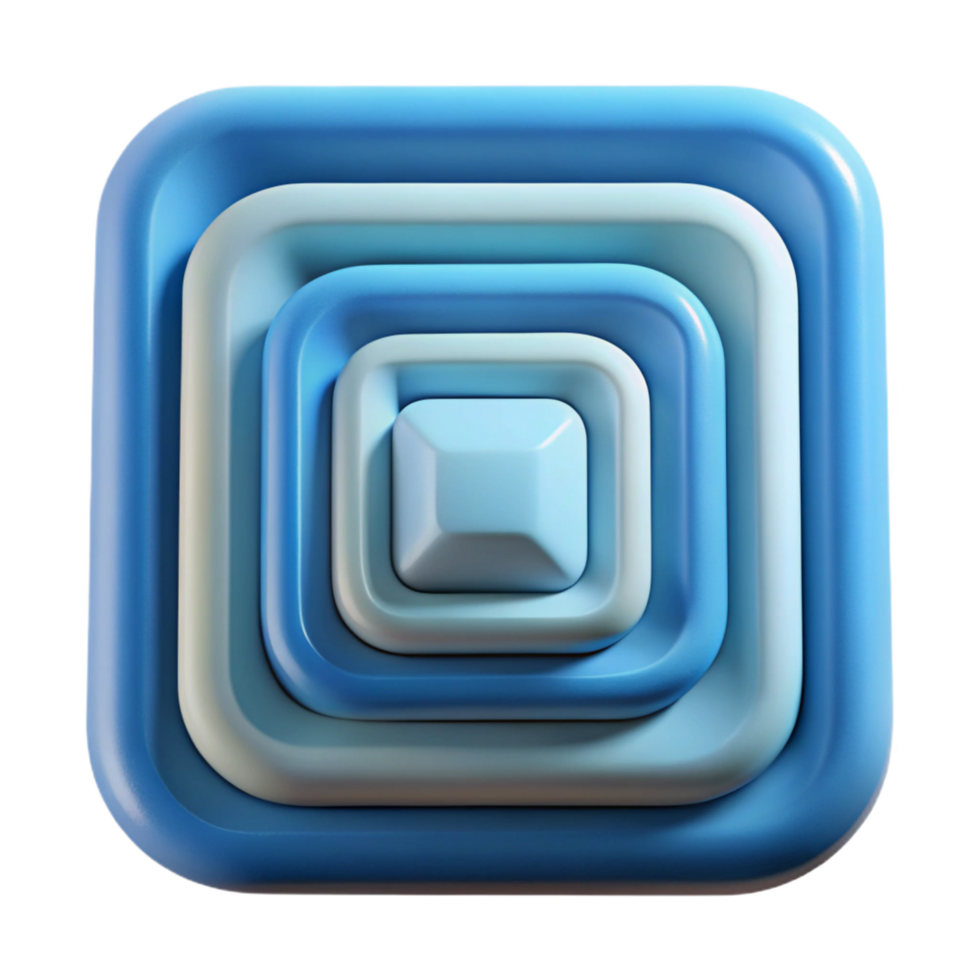 elegant exceptional A series of concentric squares, minimal design, crisp edges with Scalable Design. png