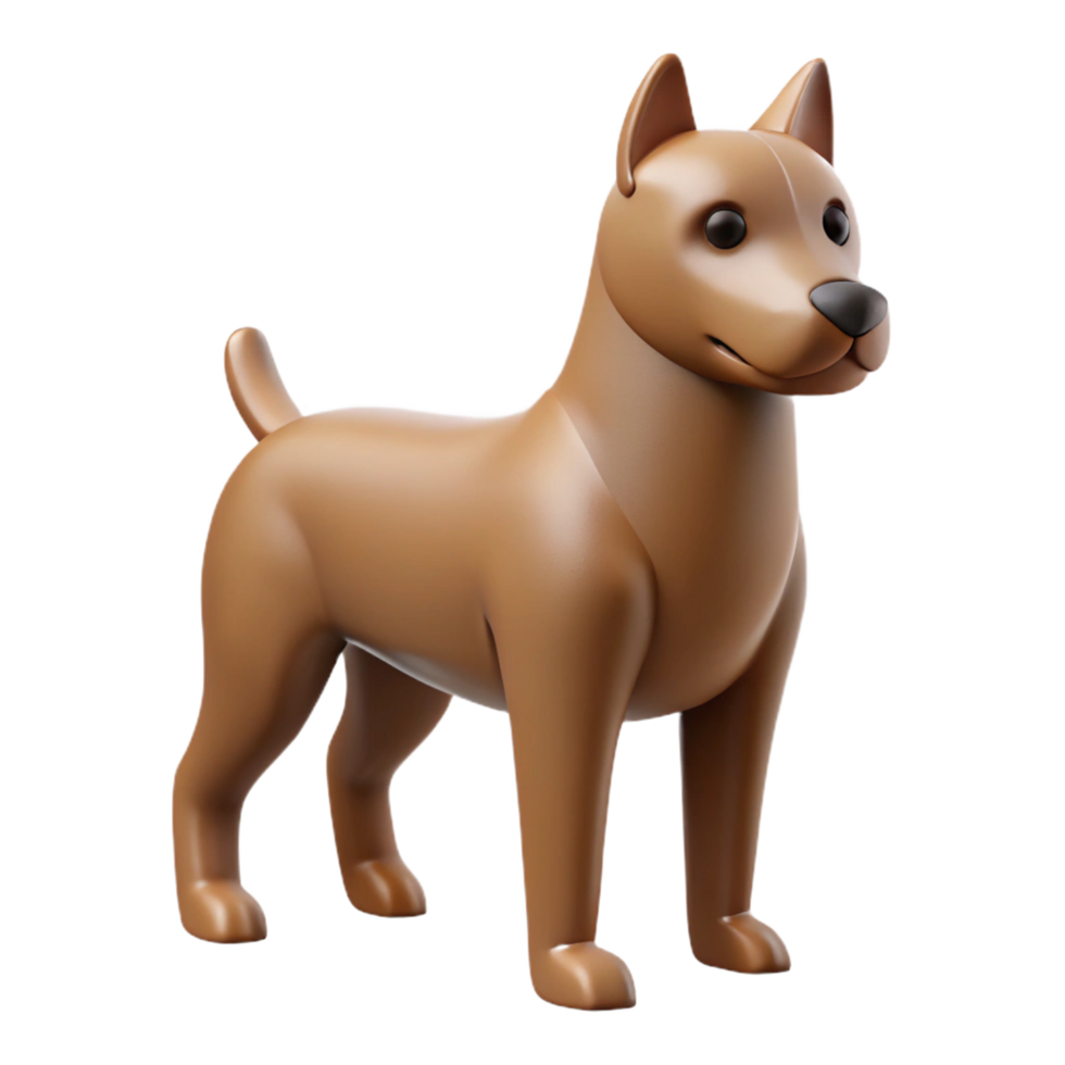 impressive whimsical coastal Clean lines form a stylized dog. Flat brown. with Scalable Design. authentic png