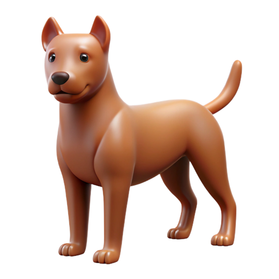striking surreal Clean lines form a stylized dog. Flat brown. with Scalable Design. luxury png