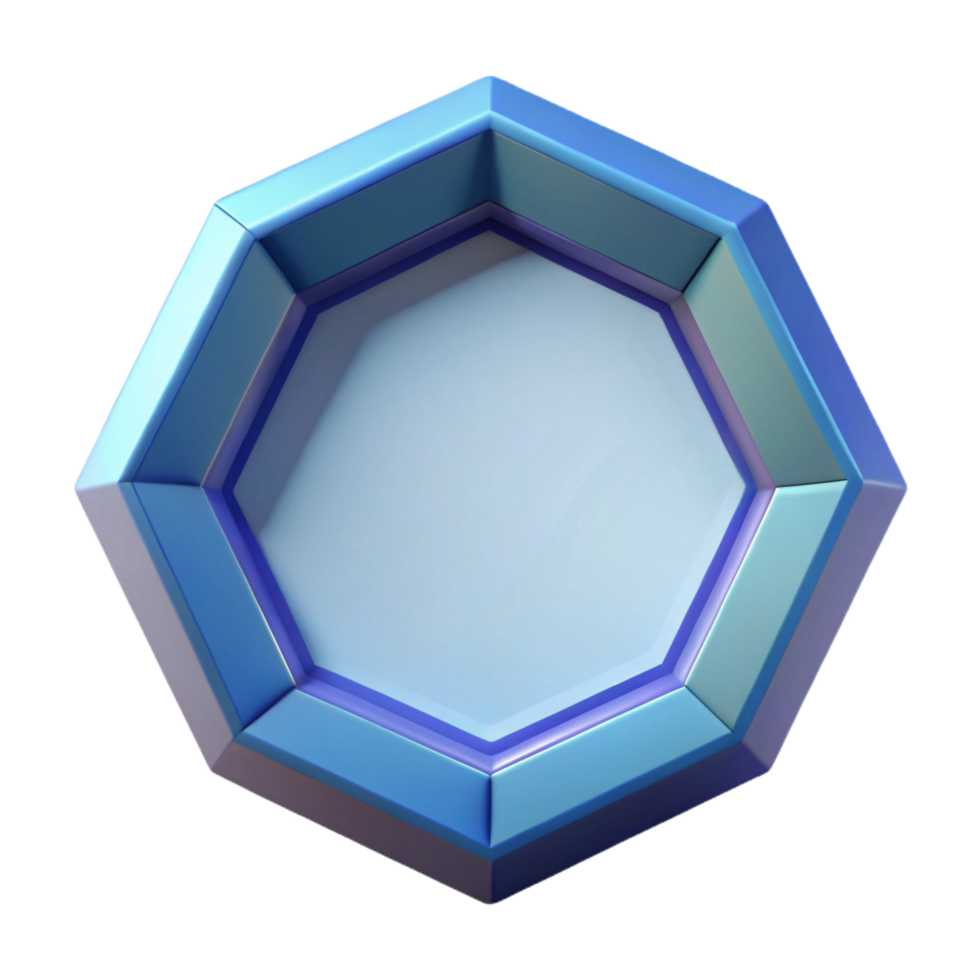 unparalleled tropical Geometric monoline octagon. Clean lines, scalable, crisp edges with Scalable Design. high resolution png