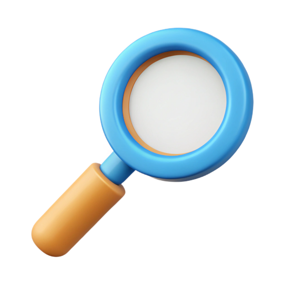 distinctive abstract A scalable magnifying glass icon. Single-weight stroke, flat color, clean lines with Scalable Design. fine detail png