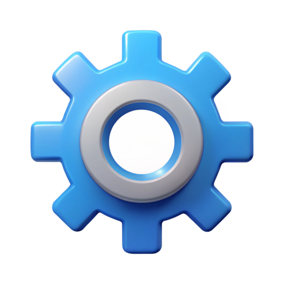 breathtaking gothic A clean lines gear icon. Symmetrical design, scalable, flat color with Scalable Design. fine detail png