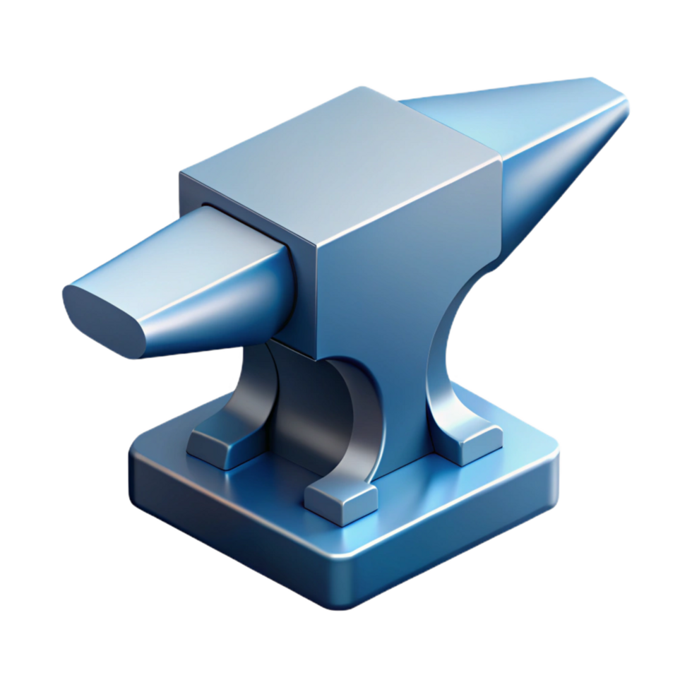 majestic inspired Isometric anvil. Clean lines, minimal design with Scalable Design. png