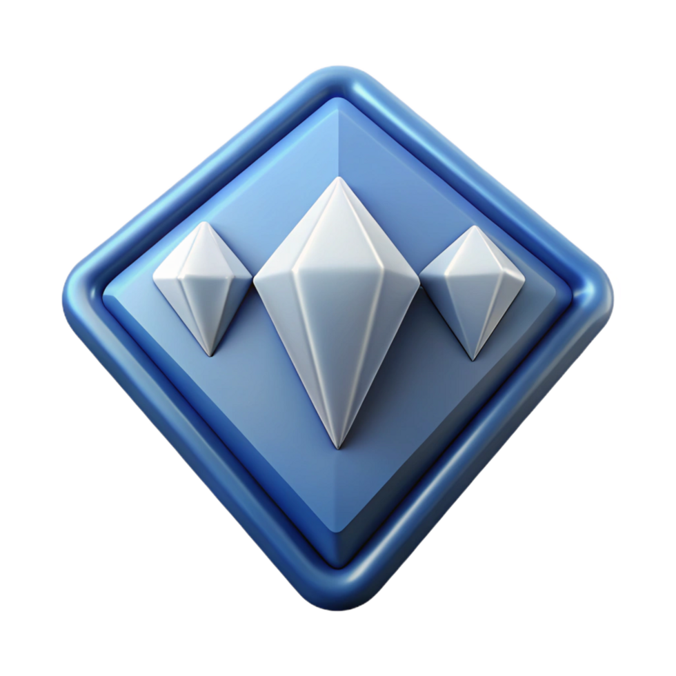 exemplary retro Diamond-shaped badge with four smaller diamonds inside. Geometric, clean lines, with Scalable Design. fine detail png