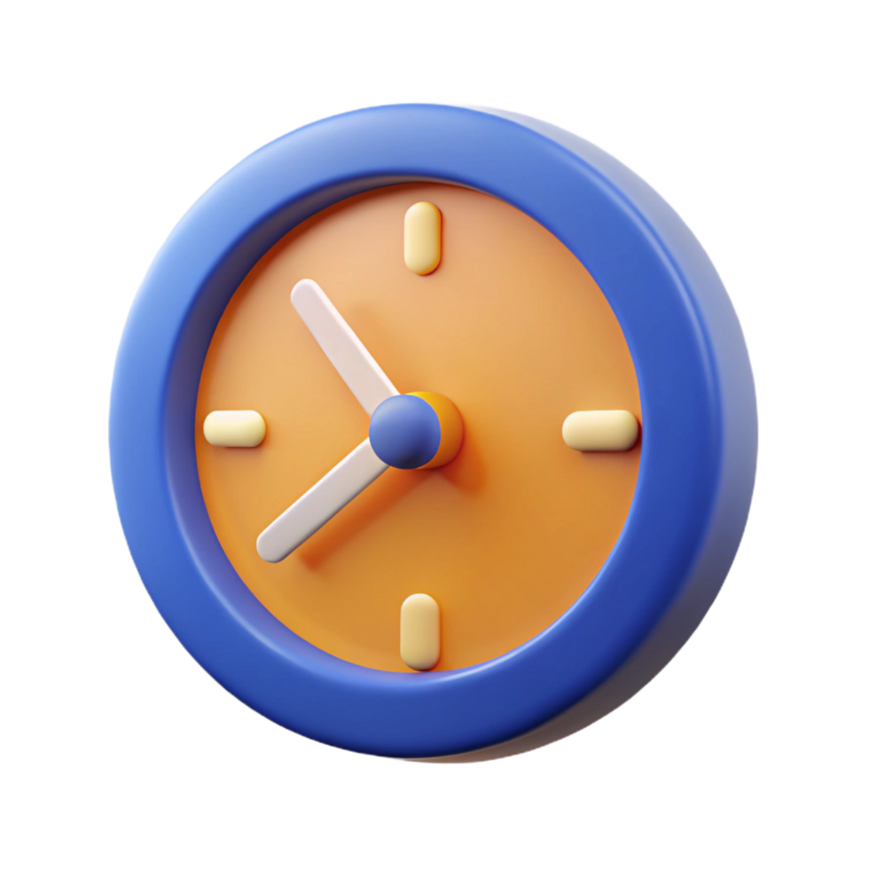 glorious dreamy retro A crisp edges clock icon. Single-weight stroke, flat color, with Scalable Design. high resolution png
