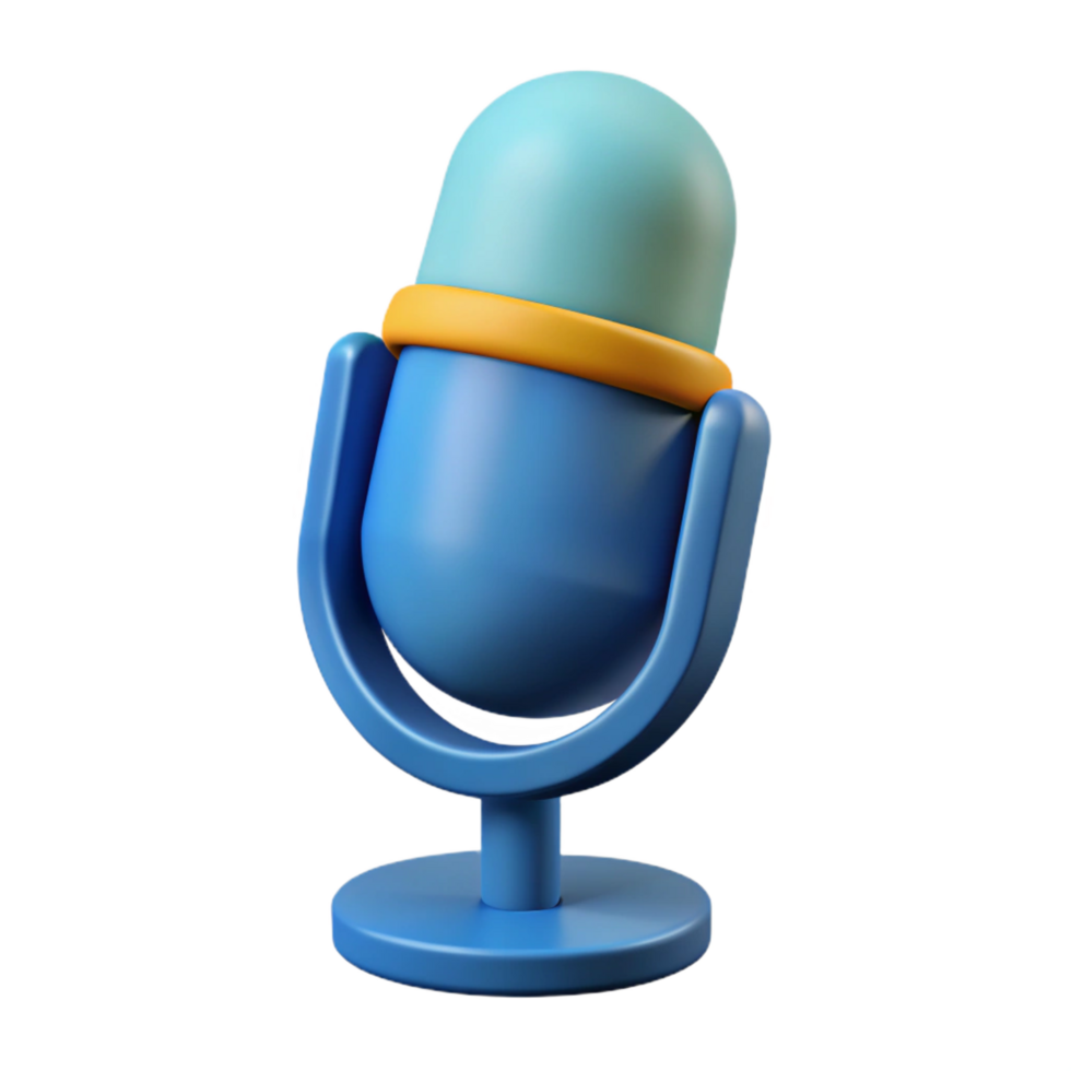 harmonious beautiful A scalable microphone icon. Single-weight stroke, flat color, crisp edges with Scalable Design. perfect clarity png