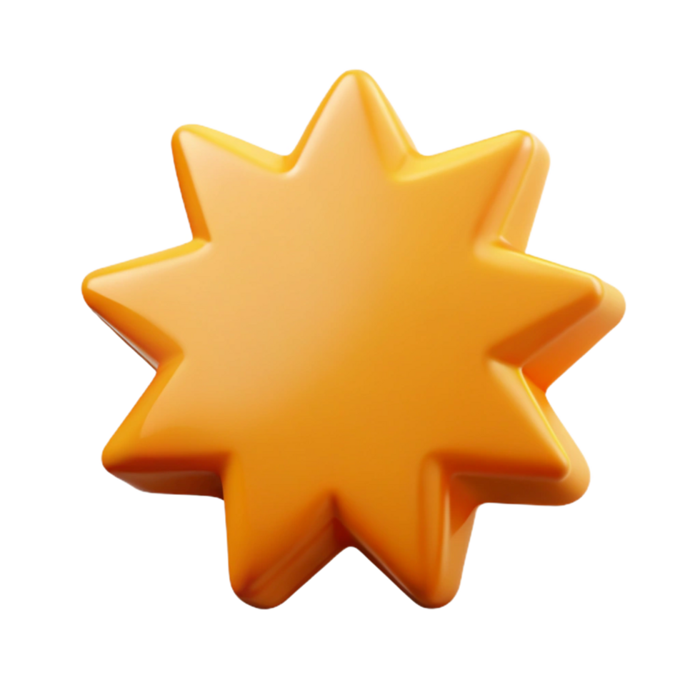 signature vintage Starburst badge with eight points. Minimal, scalable, single-weight stroke with Scalable Design. refined png