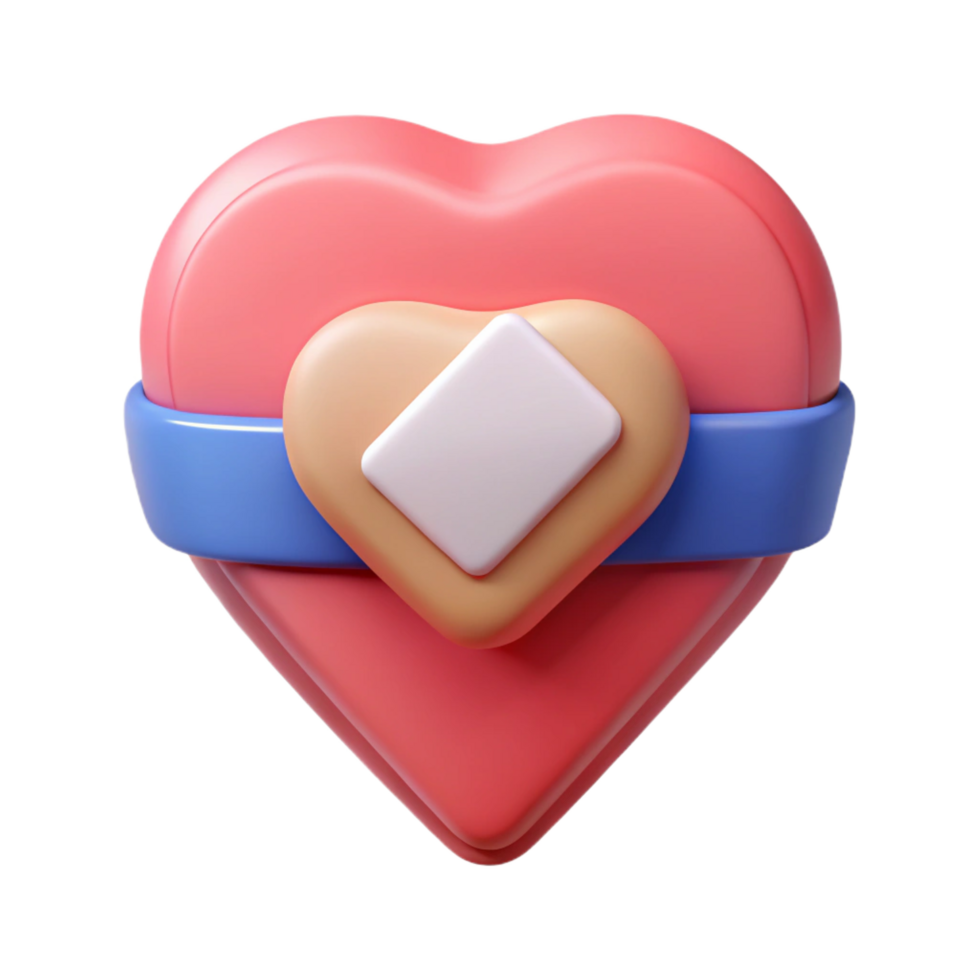 elegant coveted Heart-shaped badge with a single horizontal line. Geometric, clean lines, with Scalable Design. png