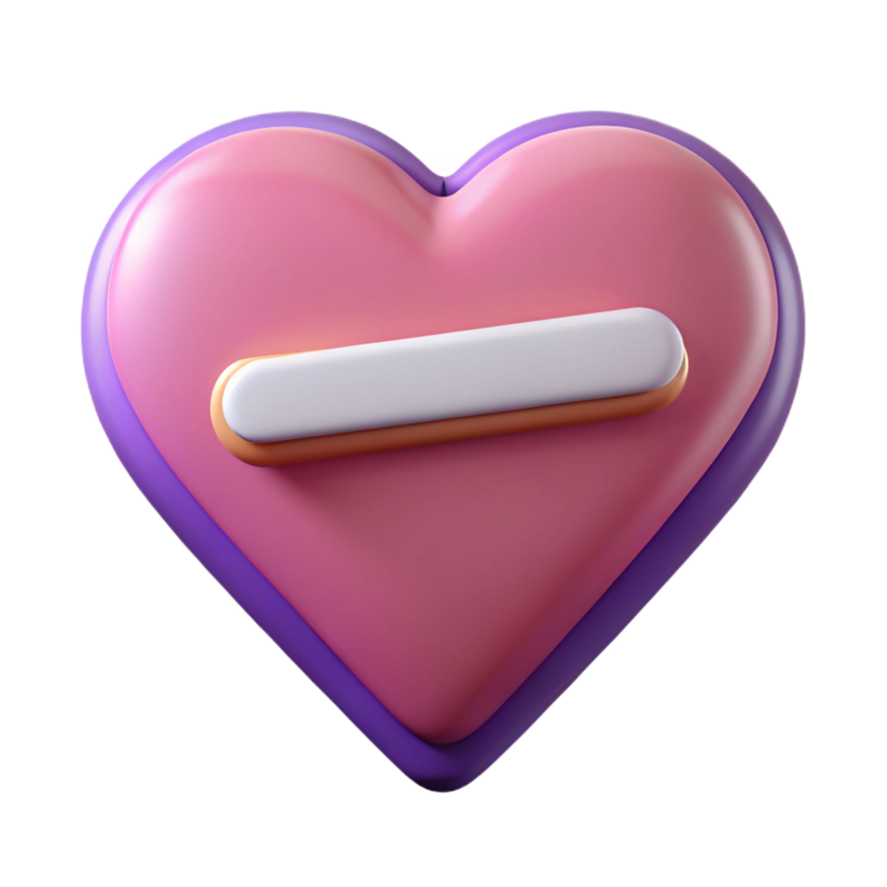 vibrant peaceful classic Heart-shaped badge with a single horizontal line. Geometric, clean lines, with Scalable Design. crisp png