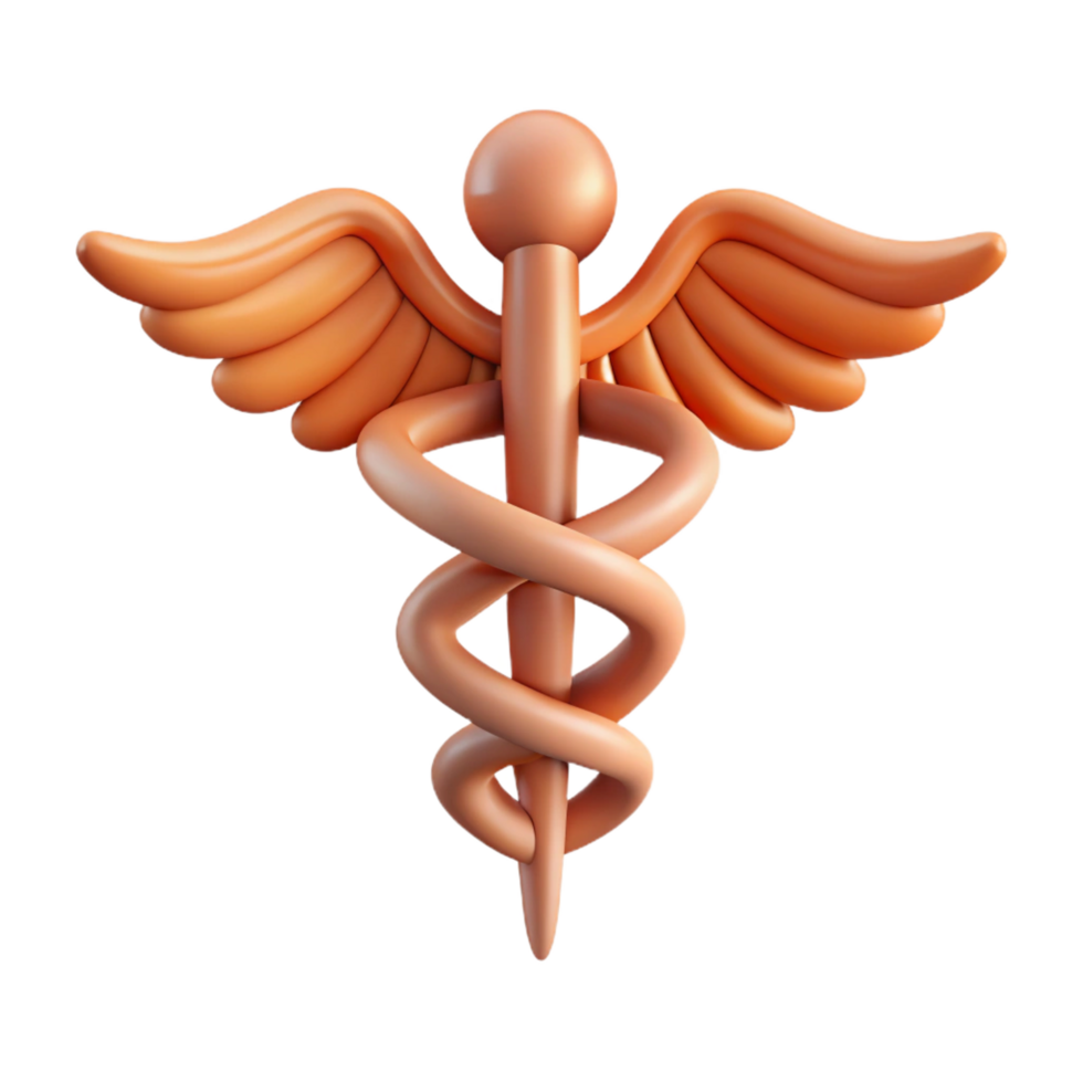 beautiful art deco Scalable caduceus symbol with sharp edges and a flat color design with Scalable Design. exclusive png