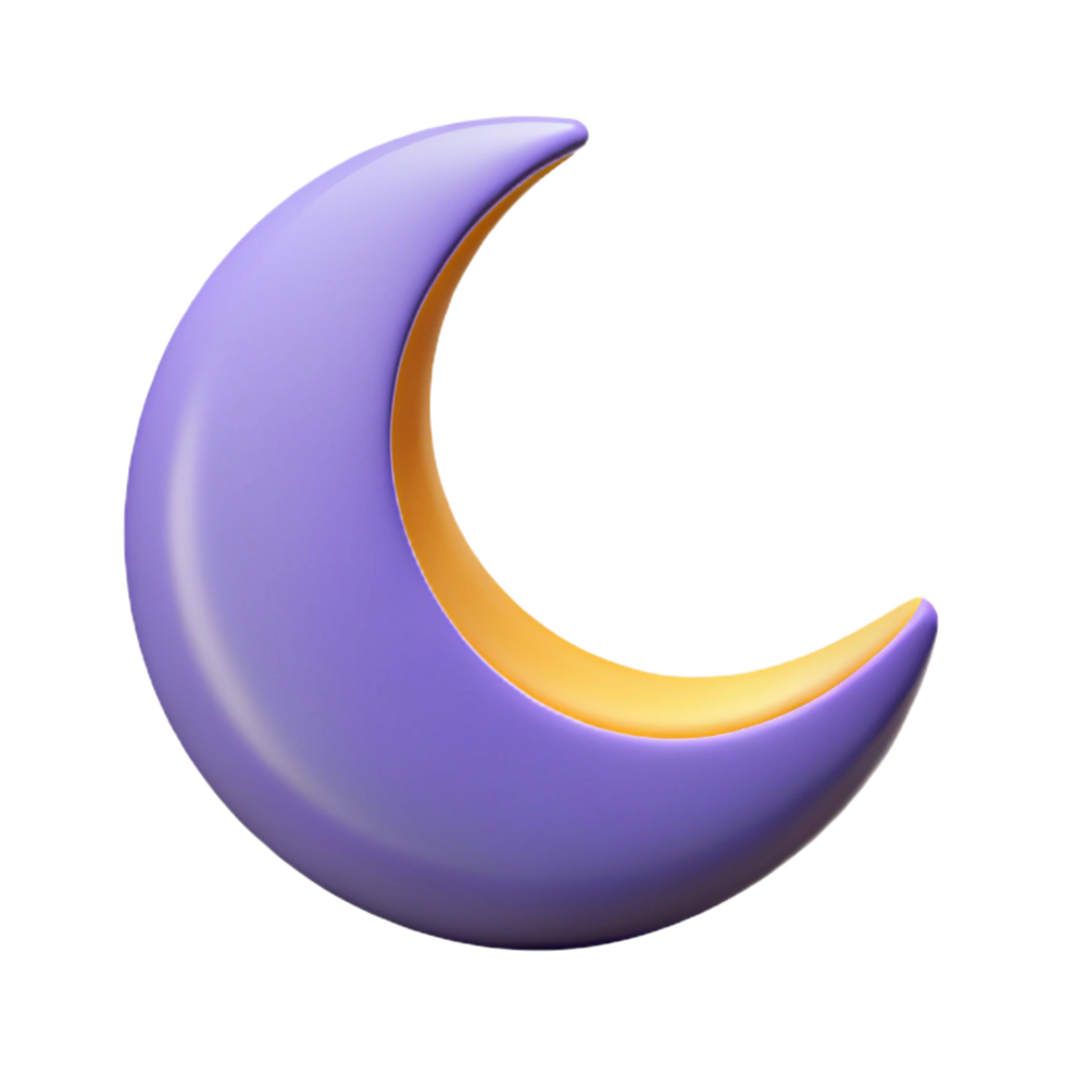 timeless artistic A stylized, flat color moon symbol with clean lines with Scalable Design. original png