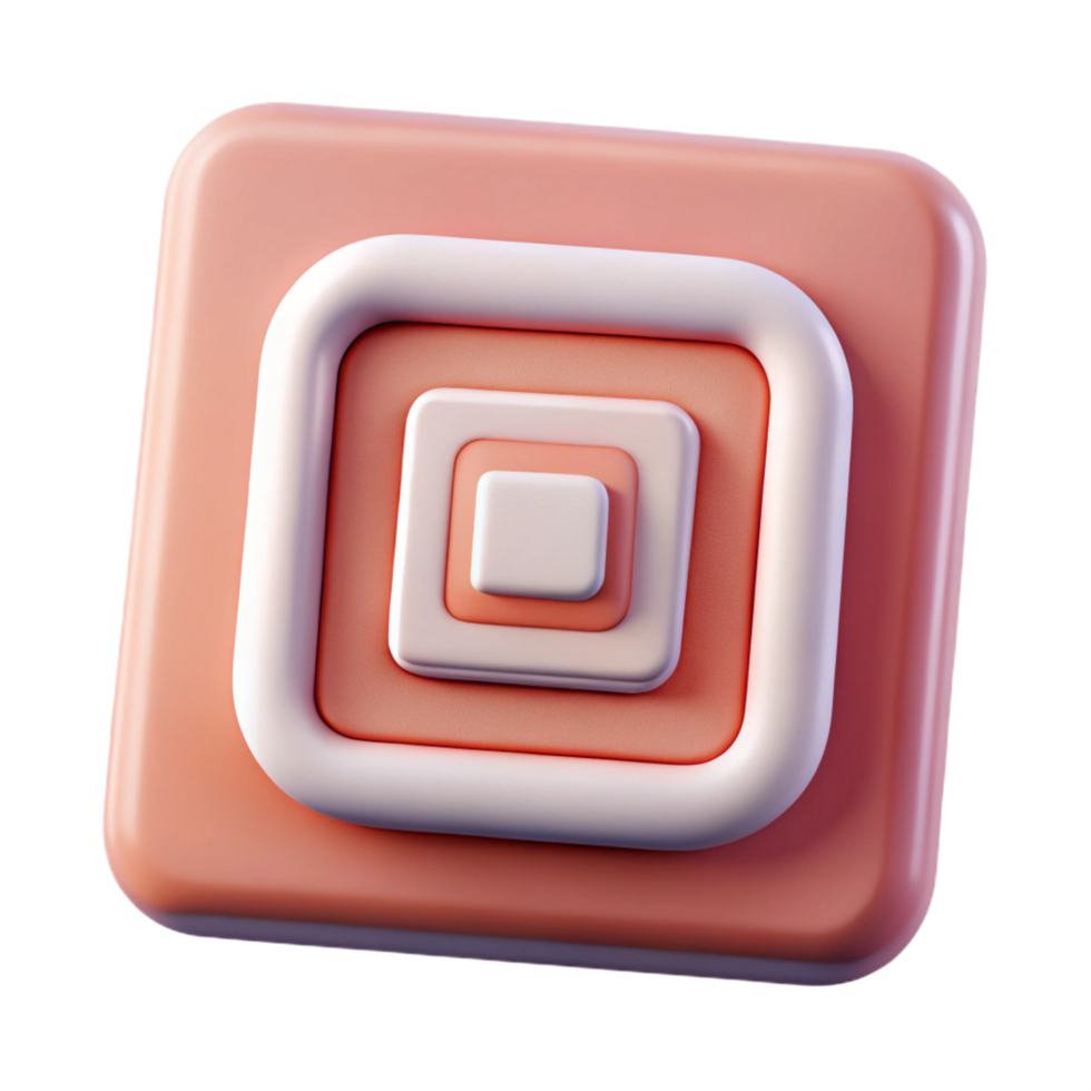 dramatic wonderful Square badge with two concentric squares. Minimal, scalable, single-weight stroke with Scalable Design. elite png