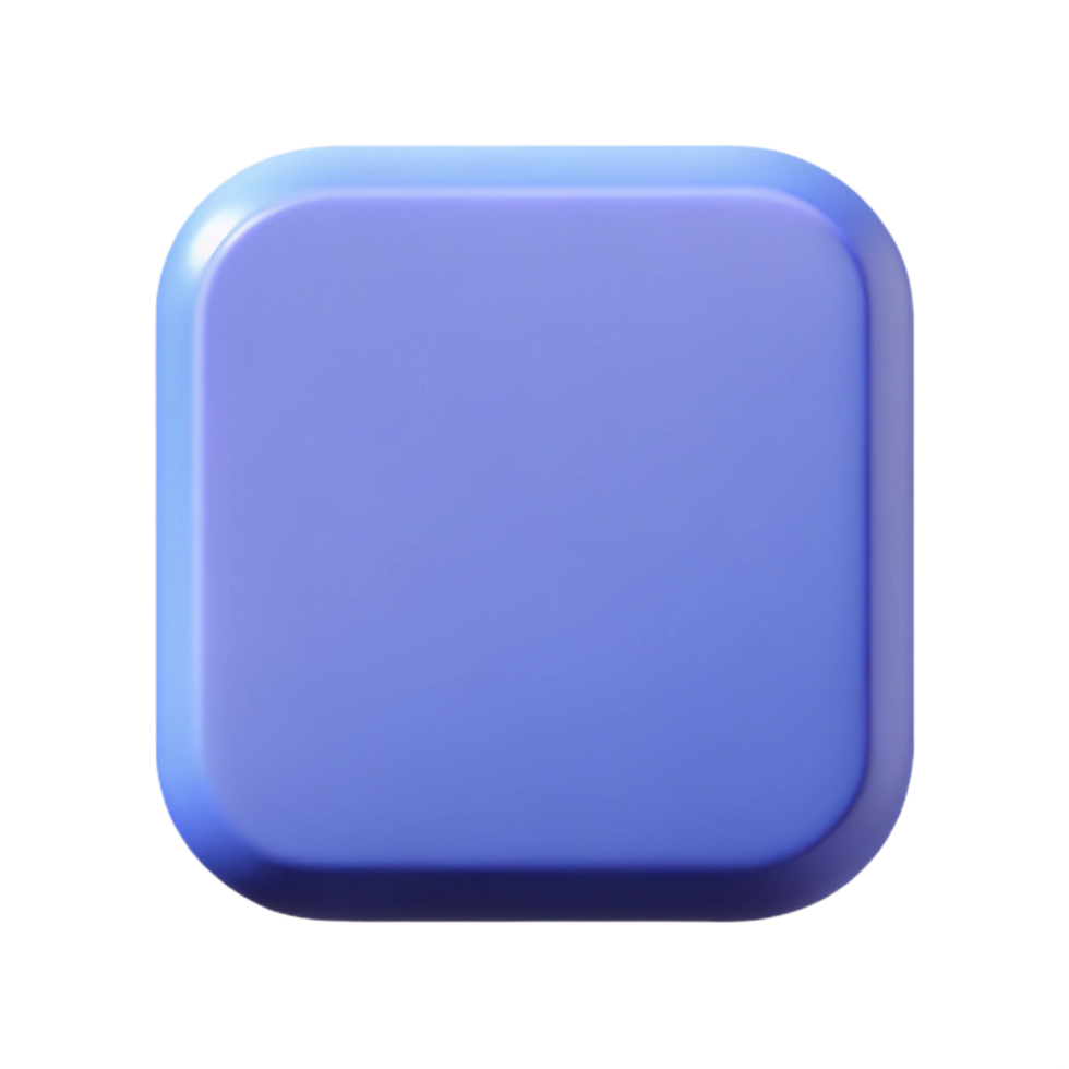 dazzling modern A geometric square with rounded corners. Minimal design, clean lines, flat color with Scalable Design. authentic png