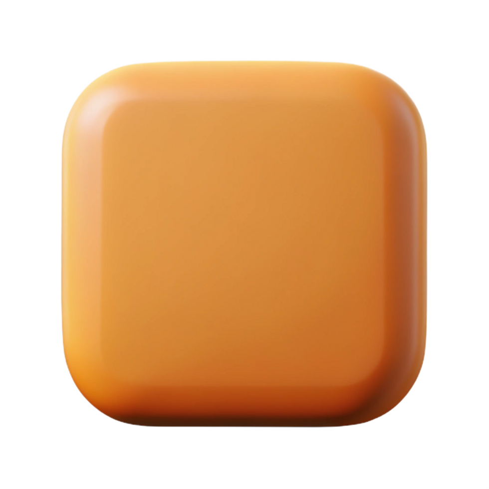 fascinating avant-garde A geometric square with rounded corners. Minimal design, clean lines, flat color with Scalable Design. detailed png