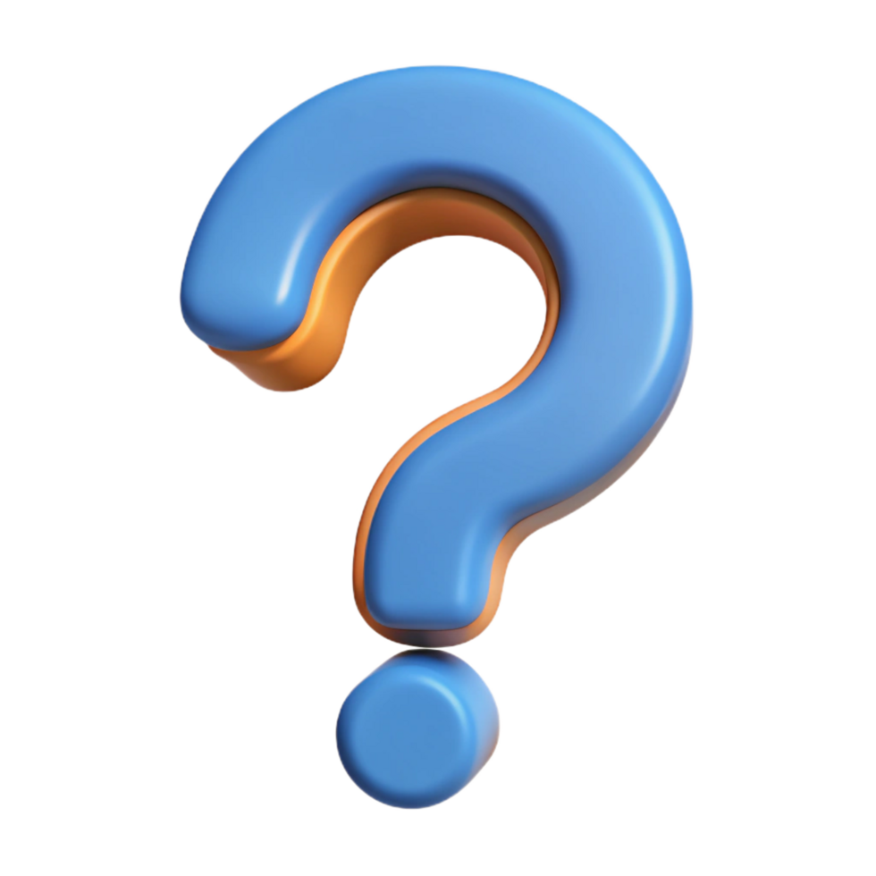 celebrated tropical Flat color, stylized question mark symbol with clean lines with Scalable Design. original png