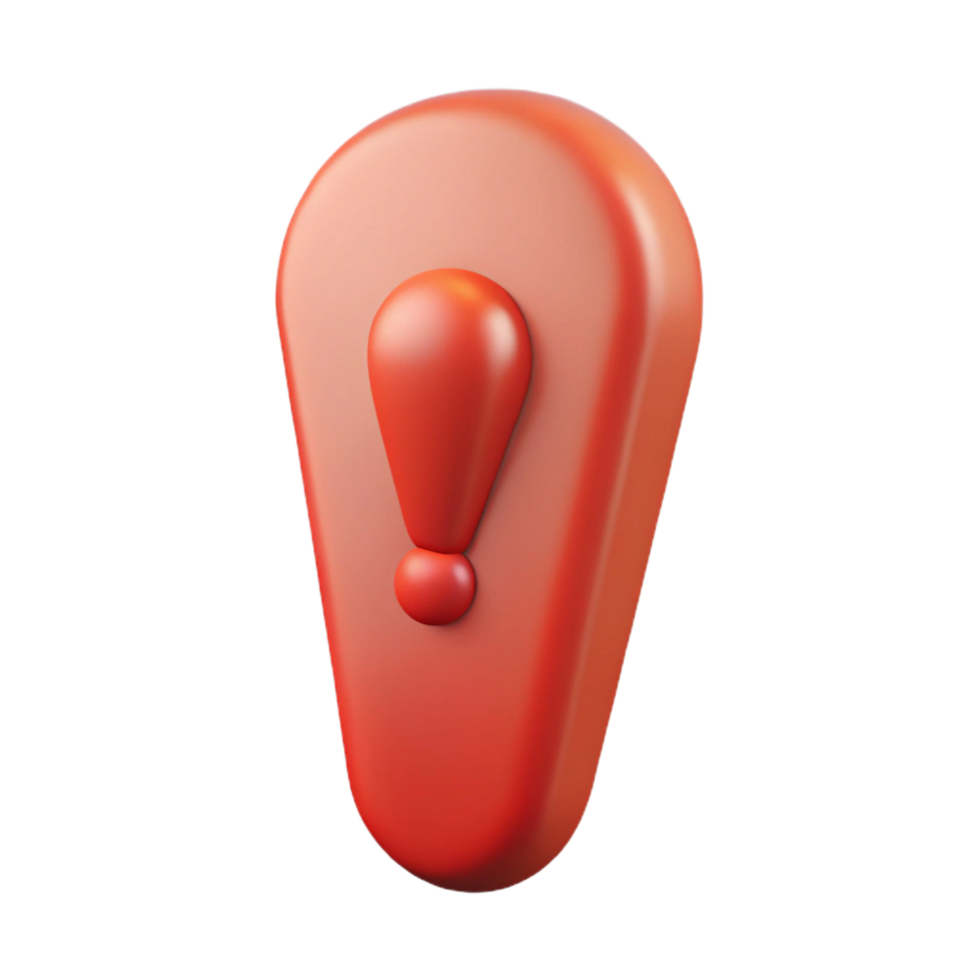 sumptuous surreal Minimal exclamation point symbol with crisp edges and a single-weight stroke. with Scalable Design. gallery standard png