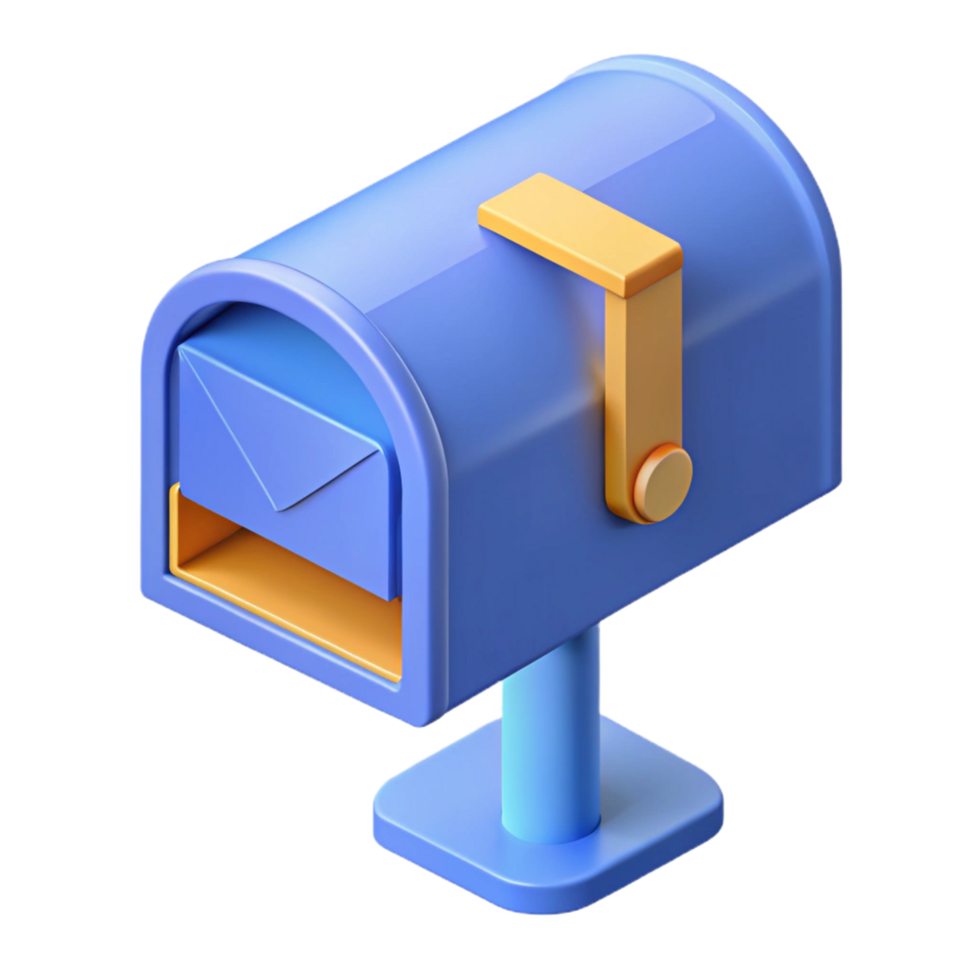 calm enchanting Isometric mailbox. Scalable, clean lines with Scalable Design. exclusive png