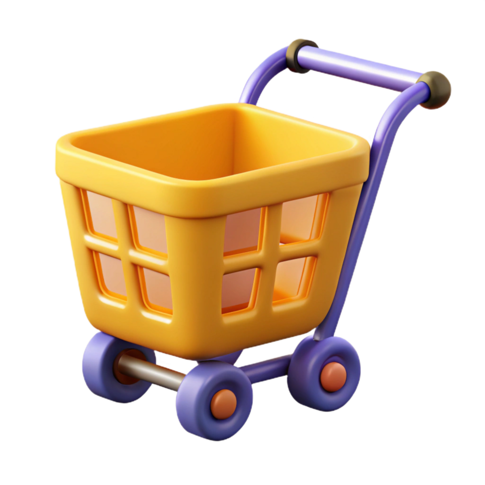 dynamic fascinating A flat color shopping cart icon. Clean lines, scalable, single-weight stroke with Scalable Design. original png