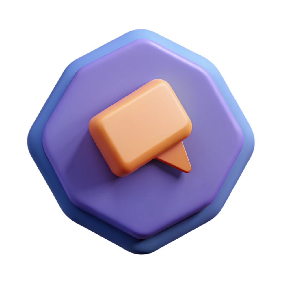 alluring unparalleled Speech bubble pictogram. Geometric, symmetrical, flat color with Scalable Design. png