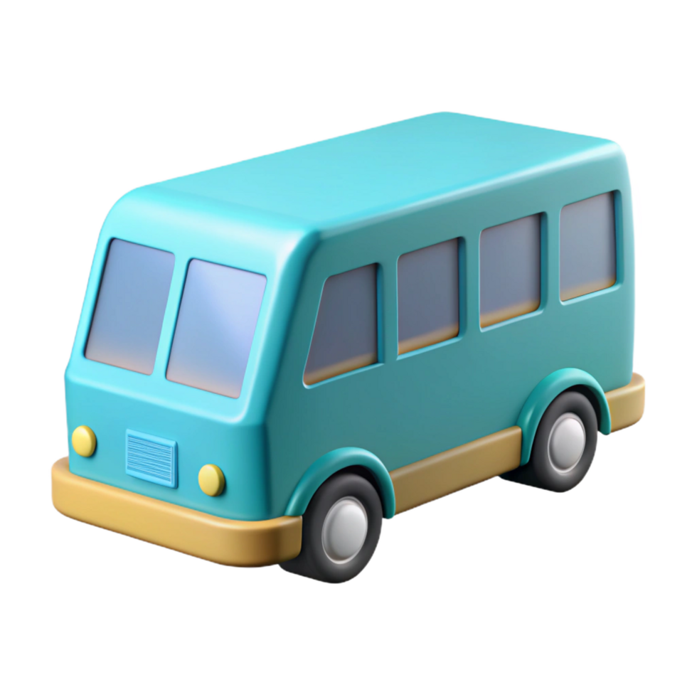 dramatic organic Bus pictogram. Geometric, symmetrical, flat color with Scalable Design. expertly shot png