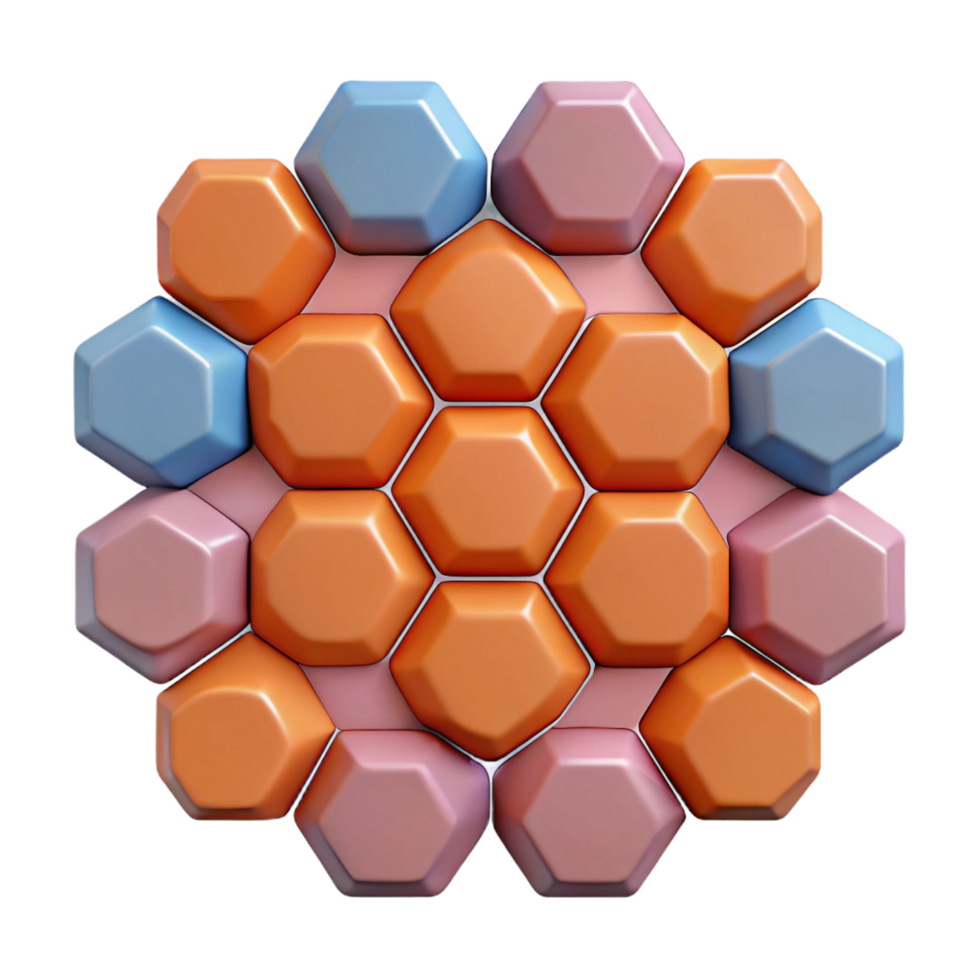 mesmerizing mid-century A repeating pattern of octagons, flat color, symmetrical, geometric with Scalable Design. perfect clarity png