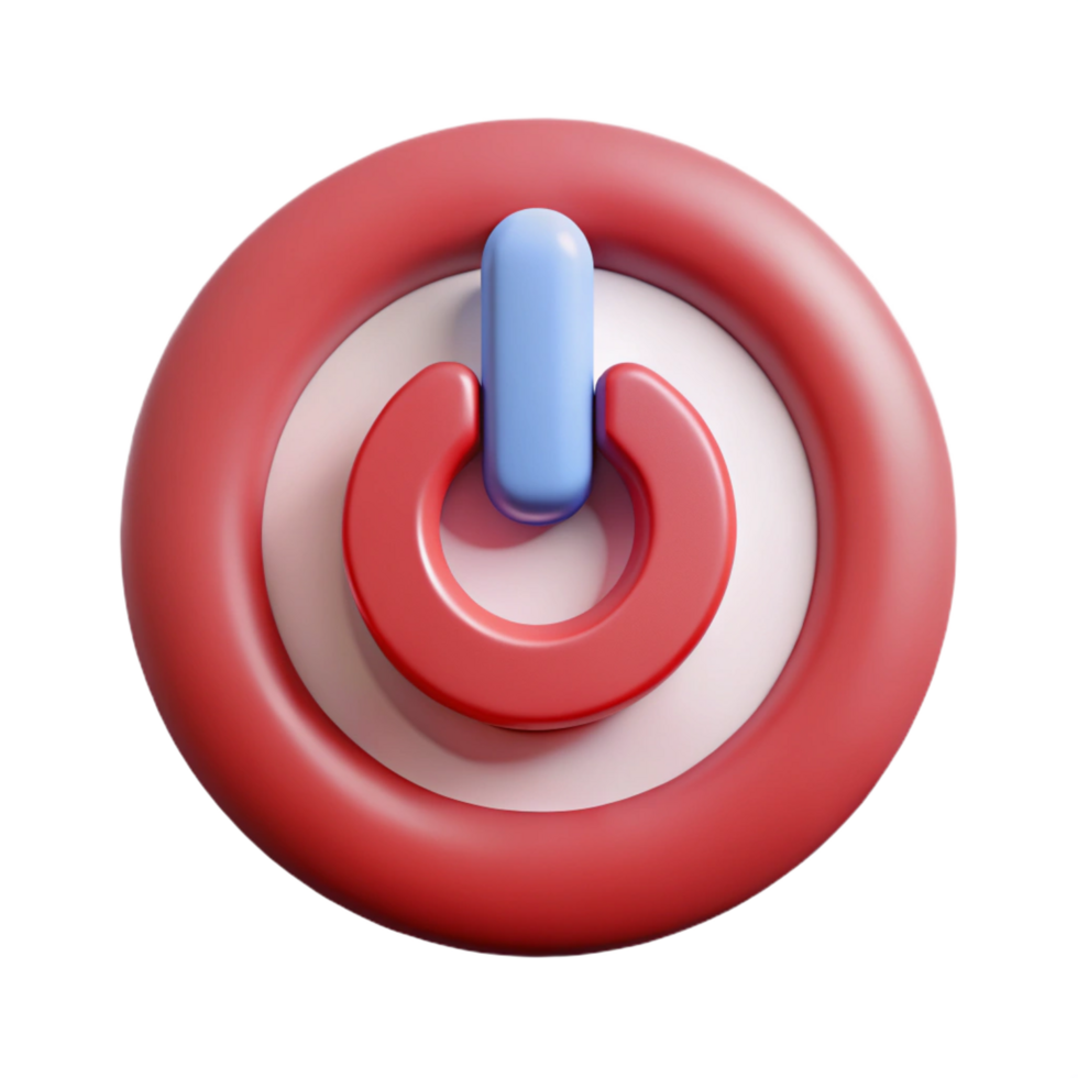ethereal extraordinary Minimalist power button symbol with sharp edges and a flat color with Scalable Design. 4K png