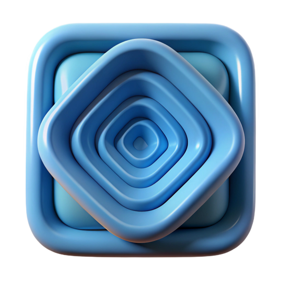 wonderful intense urban Geometric square spiral. Clean lines, scalable, flat color with Scalable Design. museum quality png
