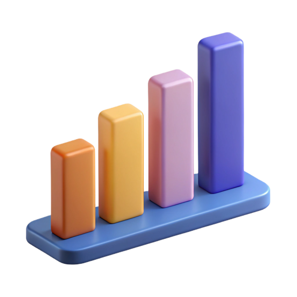 memorable victorian Horizontal bar graph with five bars. Scalable, flat color, single-weight stroke with Scalable Design. fine detail png