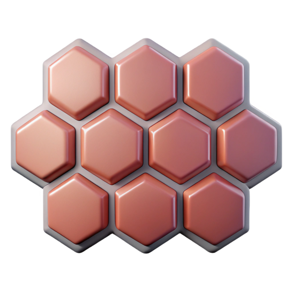 dramatic avant-garde Geometric pattern of hexagons. Single-weight stroke, flat color. with Scalable Design. artisan png
