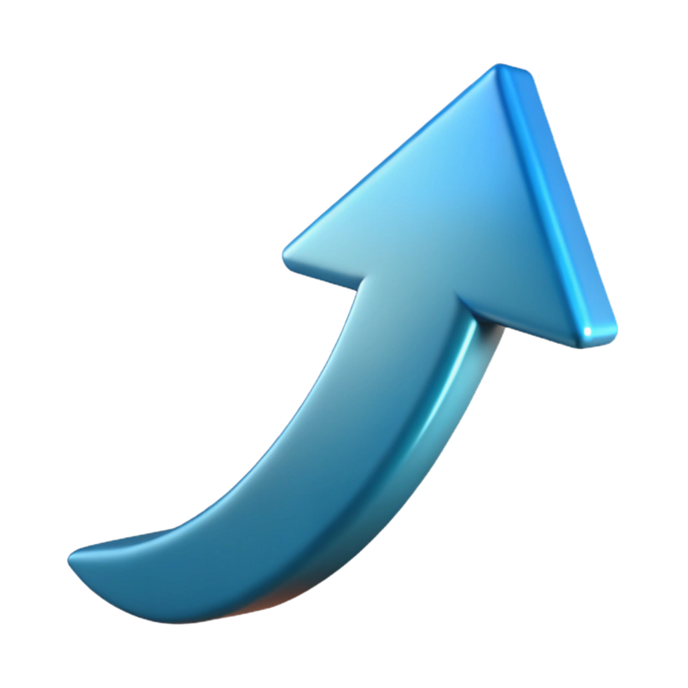 majestic distinctive Abstract arrow pointing upwards. Growth and progress. Crisp edges, single-weight stroke with Scalable Design. png