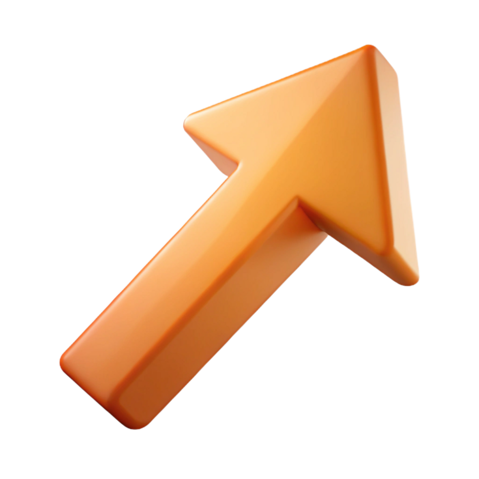 captivating mid-century Abstract arrow pointing upwards. Growth and progress. Crisp edges, single-weight stroke with Scalable Design. original png