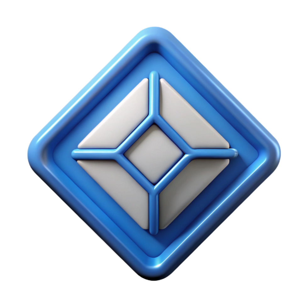 exquisite urban Diamond-shaped badge with two intersecting lines. Scalable, sharp edges, single-weight stroke with Scalable Design. premium png