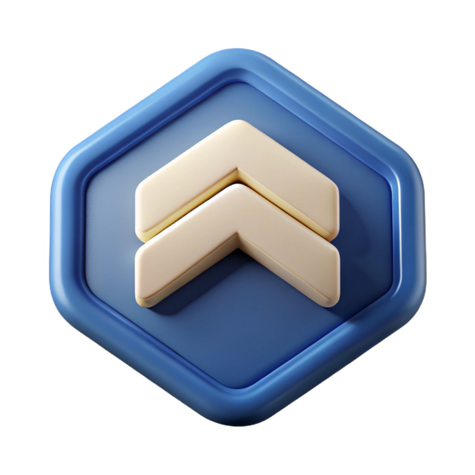 rare rustic Chevron badge pointing upwards. Crisp edges, scalable, single-weight stroke with Scalable Design. 8K png