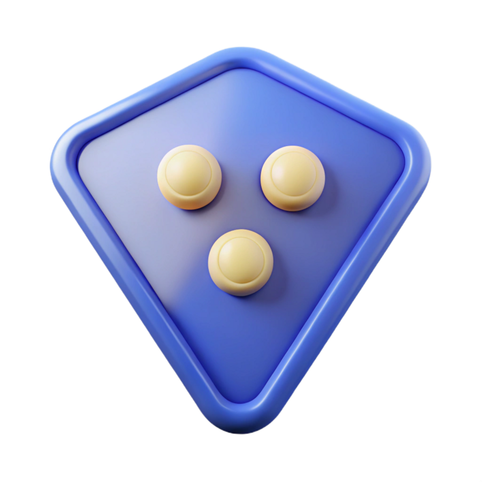 unforgettable creative Triangular badge with three small circles. Minimal, single-weight stroke, with Scalable Design. refined png