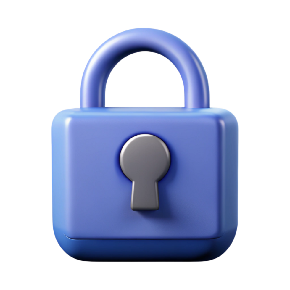 beautiful surreal Lock icon with a keyhole. Crisp edges, flat color, minimal design with Scalable Design. crisp png