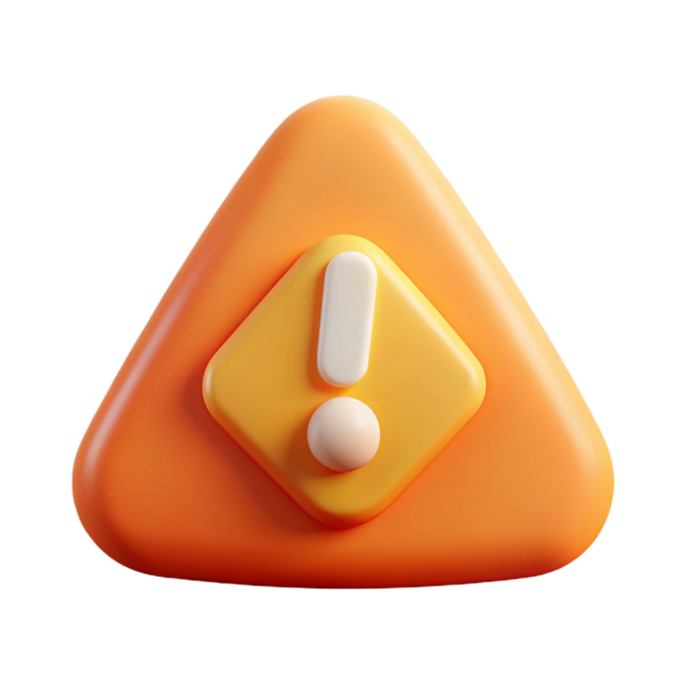 hypnotic inspired Triangular badge with an exclamation mark. Minimal, single-weight stroke, with Scalable Design. png